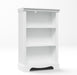 3-Tier Bookshelf, White Bookshelf with Adjustable Shelf, Wooden Bookshelf Open Storage, 9.8" D X 24.6" W X 38" H, Small Bookcase for Study Room, Living Room, Home Office, Bedroom (White)
