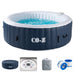 CO-Z 6 Person Portable Inflatable Hot Tub Spa W 130 Air Jet for Patio Backyard