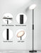 Modern LED Floor Lamp - Remote & Touch Control, 40W/2400LM Sky Torchiere Standing Lamp, Fully Dimmable, 3 Color Temperatures, Ideal for Living Room & Bedroom, Easy to Assemble
