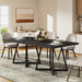 Square Dining Table for 2, 31.5" Industrial Dinner Table with Metal Base, Kitchen Table for Dining Room, Small Space, Apartment