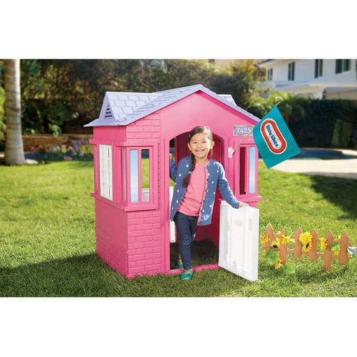 Cape Cottage Portable Indoor/Outdoor Backyard Playhouse House, Pink