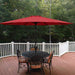 9' Patio Umbrella Outdoor Table Market Yard Umbrella with Push Button Tilt/Crank