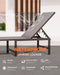 Aluminum Patio Chaise Lounge Chair Outdoor,Grey