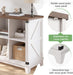 8-Cube Storage Organizer, Farmhouse Bookshelf, Display Shelf for Living Room, Bedroom, Home Office, White