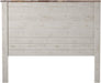 Willowton Cottage Farmhouse Panel Headboard ONLY, Queen, Whitewash