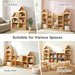Montessori 3 Tier Wooden Educational Kids Bookcase