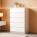White 5-Drawer Dresser Storage Drawers 23.7 Inches