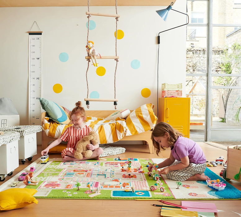 71X52Inch Oversized Educational Playtime Rug For Kids