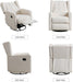 White Swivel Rocker Recliner