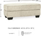 Monaghan Classic Upholstered Ottoman, Beige