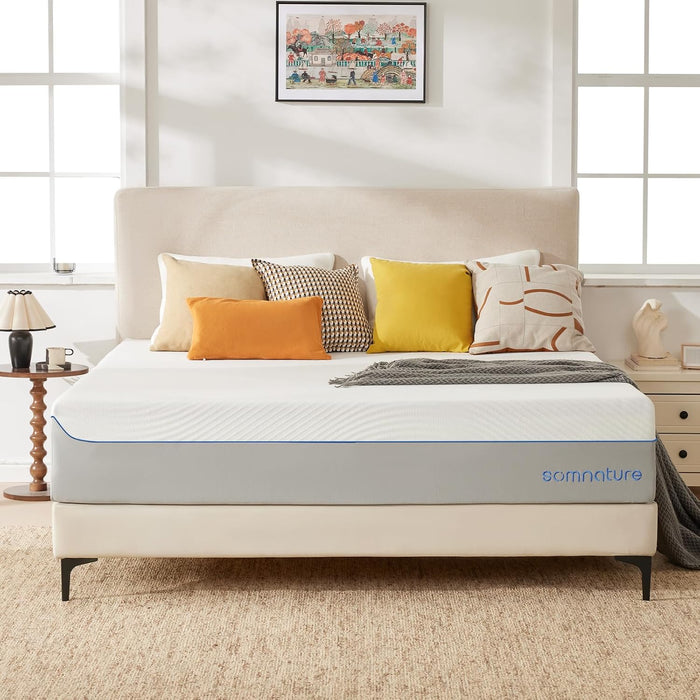 12 Inch Queen Foam Mattress Cooling Gel Memory for Pressure Relief & Deep Sleep, Medium Firm with Motion Isolation, Certipur-Us Certified, Fiberglass Free