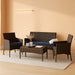 Outdoor Patio Sofa Set Navy Cushions Weatherproofing