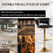 Velvet Bar Stools Set of 3, Counter Height Barstools with Low Back, Gold Swivel Bar Stool for Kitchen Island, Pub (Black)