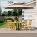 9FT 3 Tiers Patio Umbrella with Auto Tilt and Crank, Outdoor Table Market Umbrella with 8 Sturdy Ribs for Garden, Lawn, Deck, Backyard and Pool