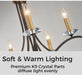 Black Brass Five Light Chandelier CeilingMount Fixture