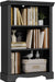 Black Three Tiered Bookshelf With Adjustable Shelves