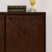 39" Narrow Sideboard Buffet Cabinet,Bar Cabinet Solid Wood Doors