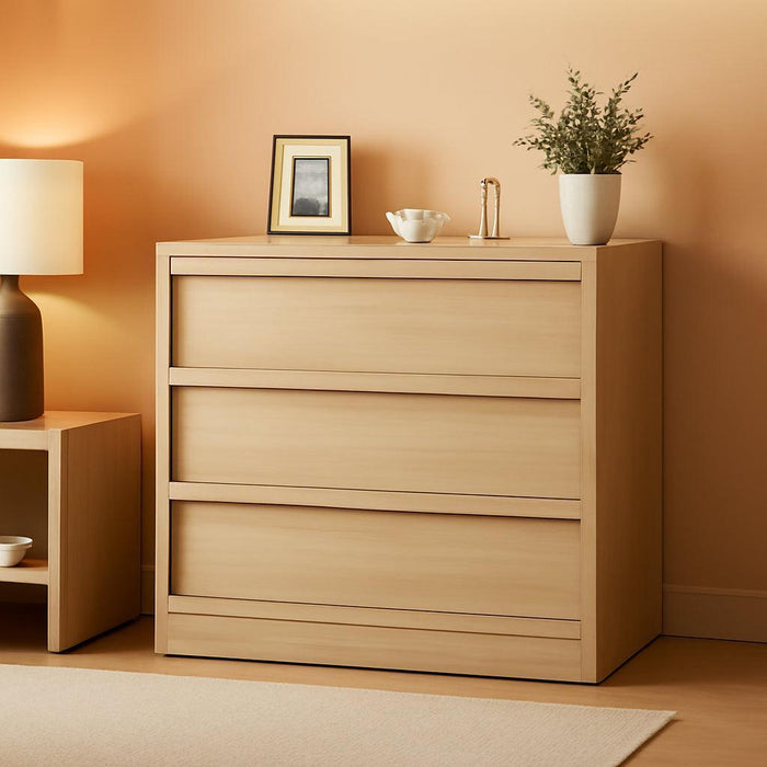 Natural Oak 3-Drawer Dresser With Generous Storage