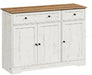 Buffet Cabinet, Sideboard, 3 Doors, 42.1 X 15.8 X 31.8 Inches