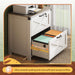 2 Drawer Lateral File Cabinet WhiteLockingSystemA4