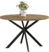 47.2 Inch round Dining Table for 4, Farmhouse Wood Kitchen Table, round Dinner Table for Kitchen & Dining Room, Walnut