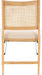 Kasi Beige Rattan Cane Folding Foldable Dining Side Chair, Natural