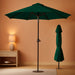 Patiokingdom 10FT Patio Umbrella with Push Button Tilt and Crank, Outdoor Market Umbrella with 8 Fiberglass Ribs, UV Protection Table Umbrella for Pool,Backyard,Garden,Deck
