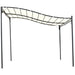 10' X 10' Outdoor Pergola Gazebo, Canopy W/ Drain Holes, Cream