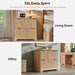 Oak ThirtyInch Fluted Lateral TwoDrawer File Cabinet