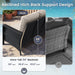 Patio Furniture Set 2 High-Back Swivel Chairs Conversation Set