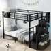 Black Twin Over Twin SpaceSaving BunkBed PremiumEdition