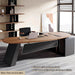 Spacious LShaped Executive Desk With Side StorageSystem