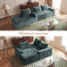 95 Inch Luxurious Sectional Sofa Memory Foam Cushions