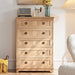 FarmhouseStyle 5 Drawer DresserUnit 42 Inches Tall