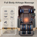 2025 Massage Chair Full Body, Zero Gravity Massage Chair with 10 Fix Rollers, Heating, Foot Massage, Auto Modes, Bluetooth Speaker, Touch Screen Controller (Upgraded Version)