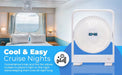 Ship-Eez Cruise Ship Approved Fan, Magnetically Hangs from Stateroom Ceilings and Walls, the Original Cruise Fan