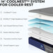 Coolnest Queen Mattress, 14 Inch Cooling Gel Queen Size Memory Foam Mattress for Cool Night Sleep, 5-Zone Ergo Support for Pressure Relief, Medium Firm, Certipur-Us Certified