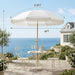 Outdoor Umbrella - Sun Protection, Rain Resistant, Windproof with Manual Open-Close Feature - Ideal for Beach, Camping, and Picnics