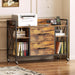 Lockable Industrial Grade File Cabinet Power Outlets