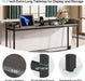 Sofa Table with Outlets and USB Ports, 70.9 Inch Extra Long Console Table behind Couch with Charging Station, Industrial Narrow Entryway Hallway Accent Table for Living Room