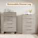 5 Dresser for Bedroom, 50.5" Vertical Dresser Drawer with Storage