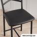 26'' Bar Stools Set of 4, Counter Stools with Back & Thick Cushion