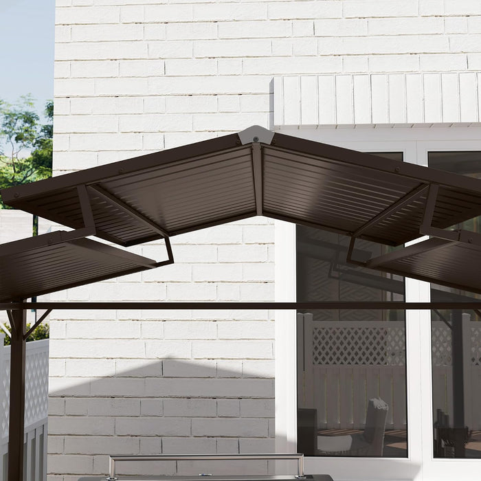 8Feet By 5Feet WeatherproofAllSeason Grill Gazebo