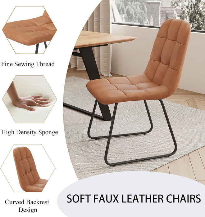 Expandable Dining Table Set for 6, 51"-67" Extendable Rectangular Wooden Table with 6 Chairs, Modern Space-Saving Kitchen & Dining Room Furniture for Apartment