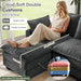 107Inch Cloud UShaped Sofa Grey Removable PillowCovers