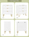 3 Drawer Dresser for Bedroom, 27.6" Modern Storage Dresser, White