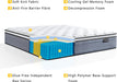 Queen Mattress, 12 Inch Queen Size Mattresses, 12 Inch Hybrid Pocketed Coil Mattress in a Box with Gel Memory Foam, Medium Firm