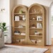 Tribesigns 70.9" Tall Bookshelf, 5-Tier Arched Bookcase with Open Shelves, Wooden Free-Standing Display Shelves with Storage for Living Room, Home Office, Bedroom