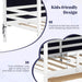 White Twin Montessori House Bed Frame With Drawers