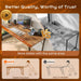 55 X 24 Inch Computer Desk with Deeper Desktop, Gaming Office Writing Work Desk for Home Office, Study, Bedroom, Work from Home, Metal Frame, Rustic Brown